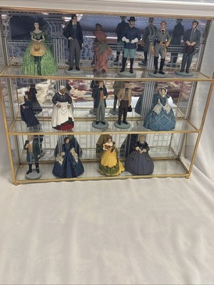 Franklin Mint Gone With The Wind Set of 15 Figurines with Display