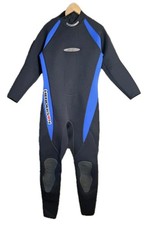 Henderson Dive Wear 3mm Mens Sz. Large Full Bodysuit Diving Wet Suit Black Blue