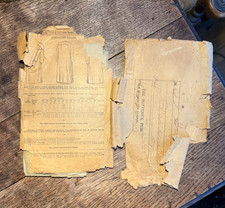 Antique Original 1899 Butterick Sewing Pattern Men's / Boys Yoke Night Shirt