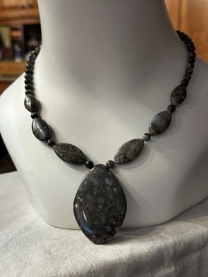 Jay King Sterling Silver Twinkle Blue Station Bead Necklace Mine Finds jEWELRY