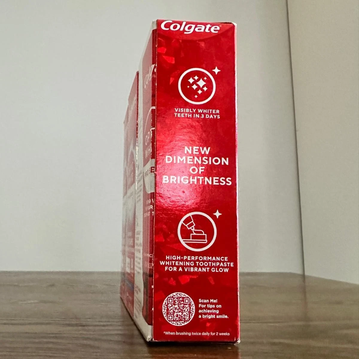 Colgate Optic White Pro Series Blanco Alto Impacto, Paquete de 3, Blanqueamiento de Dientes