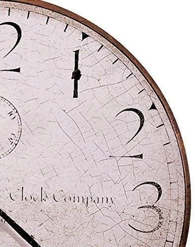 Howard Miller Original III Wall Clock – Rustic, Vintage Style Antique Wall Clock - Image 4 of 4