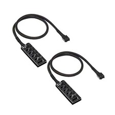 4 Pin PWM Fan Hub Splitter Power Supply Cable 1 to 5 Way PC CPU Cooling Case