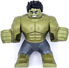 LEGO® Minifigure Super Heroes sh0932 Hulk - Giant, Dark Bluish Gray Pants, Smile