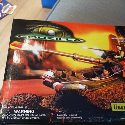 Godzilla Thunderblast Tank von Trendmaster 1998. Neu, versiegelt im Karton 