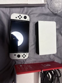 Nintendo Switch OLED Model White Console Wi-Fi HDMI USB-C Internet Browsing