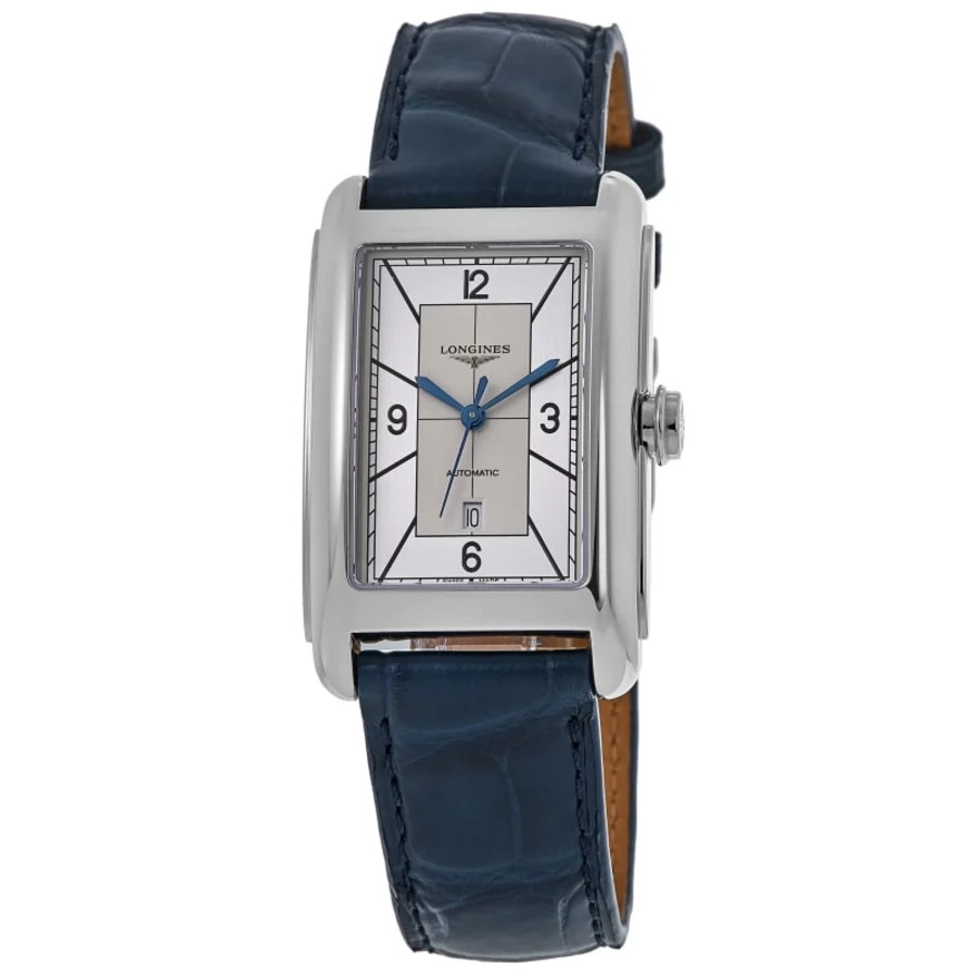 Longines DolceVita Automatic Silver Dial Leather Strap Mens Watch L5.767.4.73.9