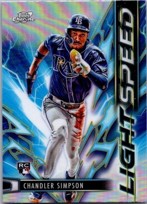 2025 Topps Chrome Cosmic #LS-24 Chandler Simpson Light Speed