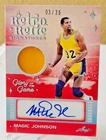 MAGIC JOHNSON (HOF) 2025 LEAF GLORY OF THE GAME "RETRO RELIC SIGNATURES" #03/35