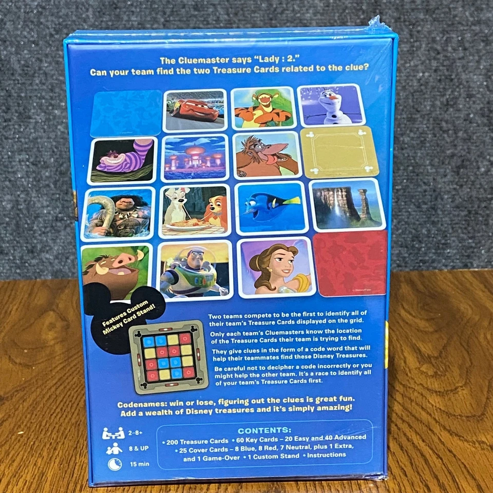 Codenames Disney Family Edition Board Game Vlaada Chvatil SEALED 2-8 Players - Image 2 of 4