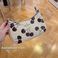 NWT Coach Teri Mini Crossbody Bag With Cherry Print CCZ23 Chalk
