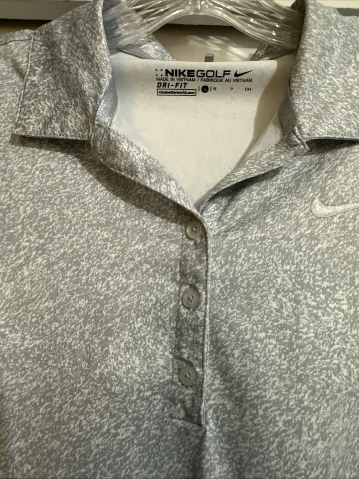 Women’s Nike Golf Dry-fit Polo Size Small Gray - Image 3 of 4