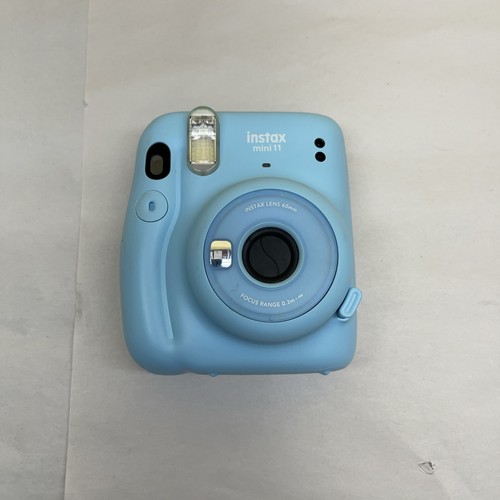 Fujifilm Instax Mini  11 Instant Film Camera Sky Blue — TESTED AND WORKING ✅✅