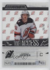 2023-24 Upper Deck Credentials Ticket Access Acetate 35/99 Dawson Mercer 17ar