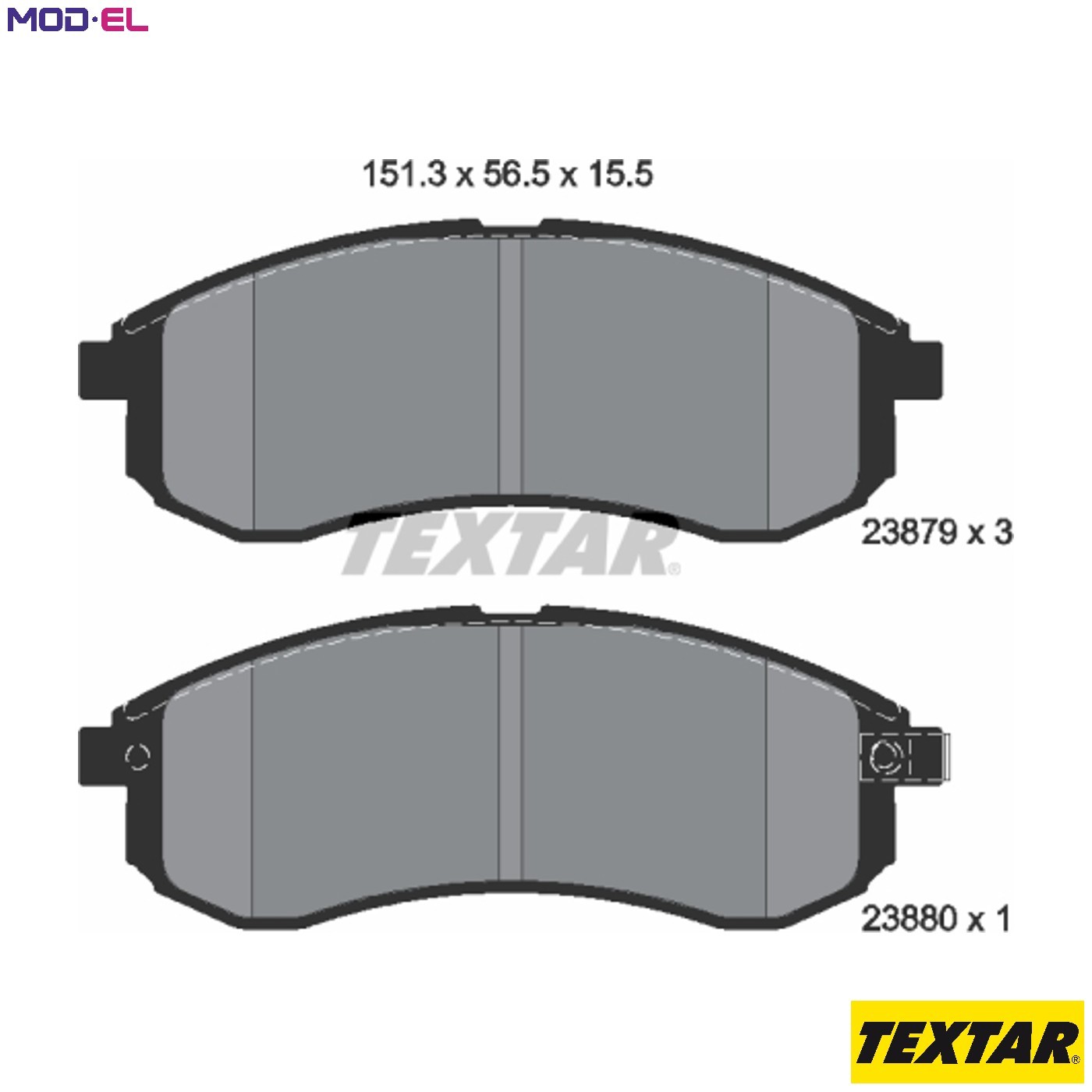 BRAKE PAD SET DISC BRAKE 2387902 FOR MITSUBISHI STORM/SUV/L200 STRADA TRITON