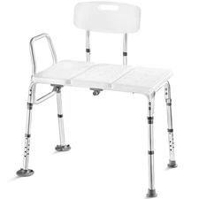 Transfer Bench MK7140 - Bathtub Shower Chair, Adjustable Height, Holds Up to ...