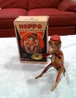 Rare Vintage Louis Marx & Co Hoppo Tin Wind Up Monkey W/ Box