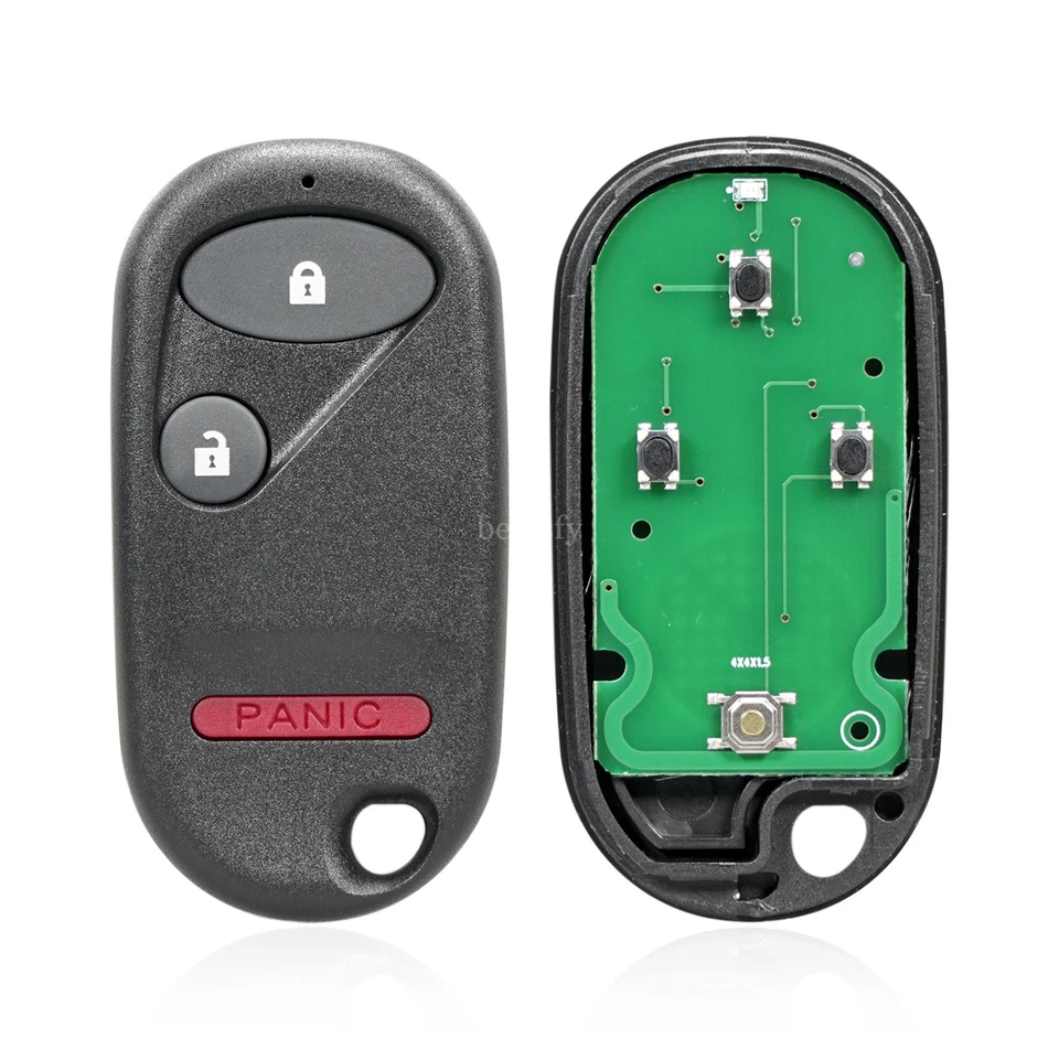 2 para Honda CR-V 2002 2003 2004 entrada sin llave coche control remoto llavero 3 botones Foto 3 de 4