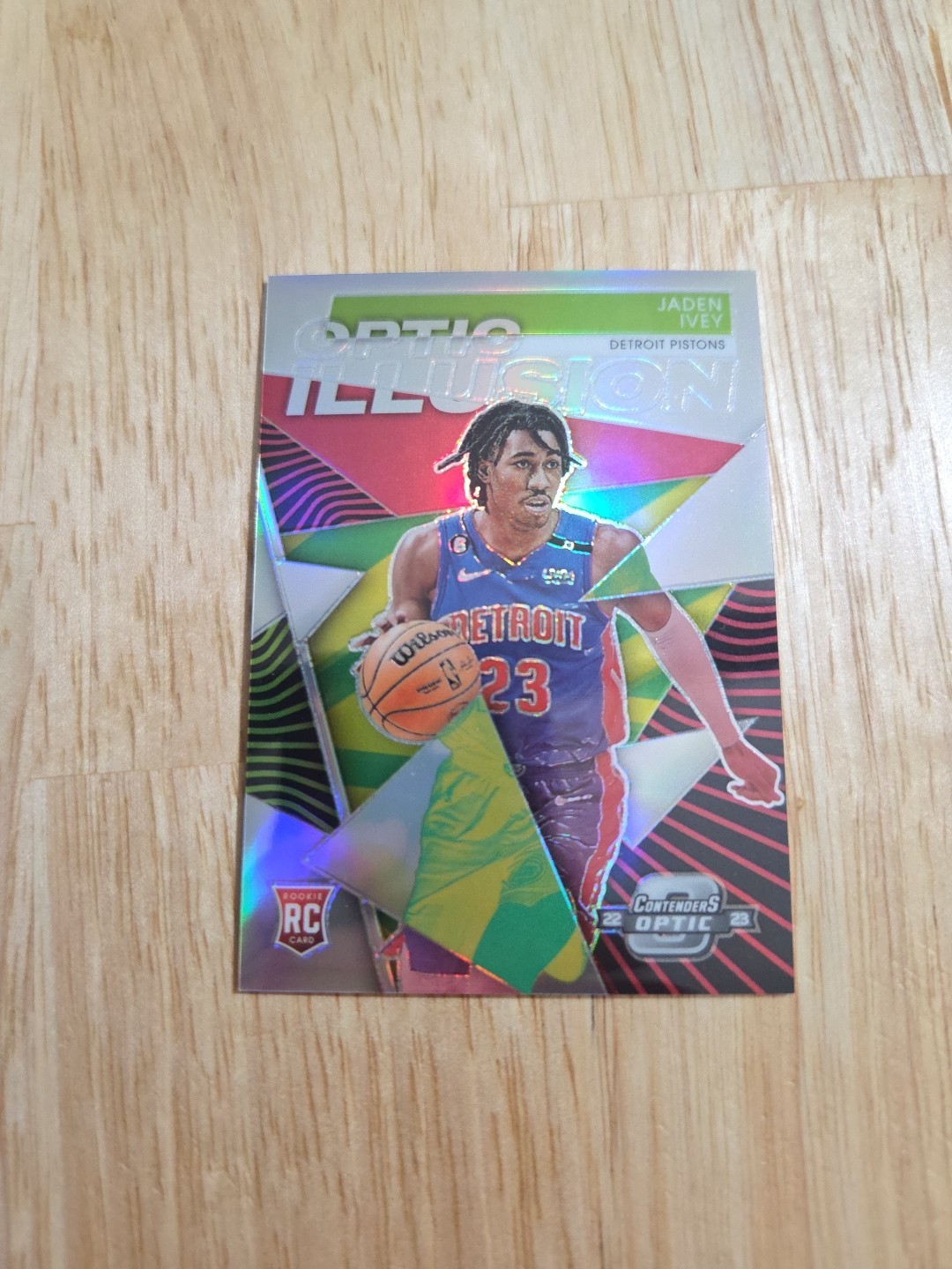 2022-23 Contenders Optic JADEN IVEY Optic Illusion Silver #10 Rookie Pistons