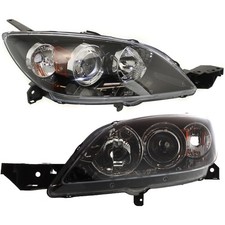 Headlight Set For 2004-2009 Mazda 3 Hatchback Left and Right 2Pc