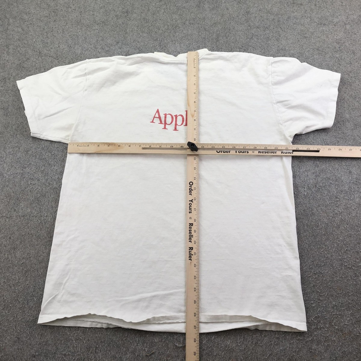 Vintage Apple Shirt Mens XL White Macintosh Computer Logo Graphic