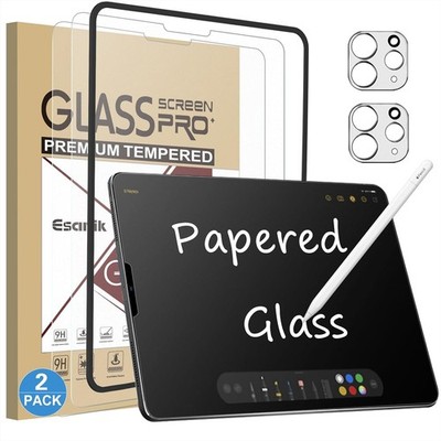 iPad Air 5 2022 Case with Tempered Glass Screen Protector and Installation Frame