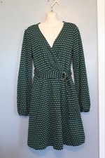 NWT Maeve Anthropologie Green Knit Belted Malta Dress Medium