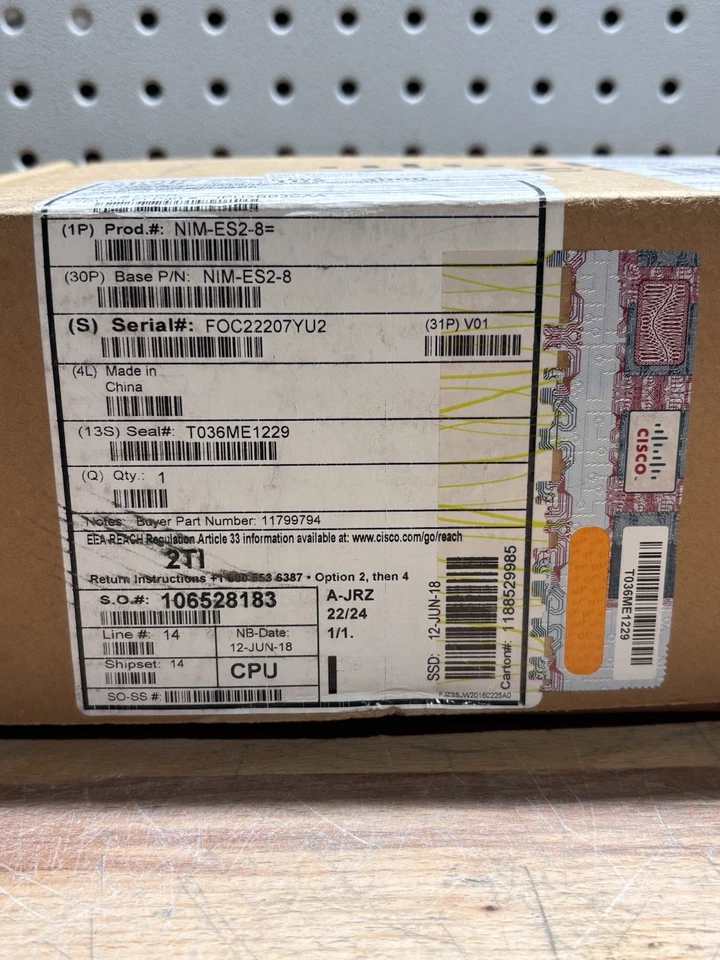 NEU Cisco NIM-ES2-8-P 8-Port Gigabit Ethernet Switch Netzwerk Schnittstellenmodul - Bild 4 von 4