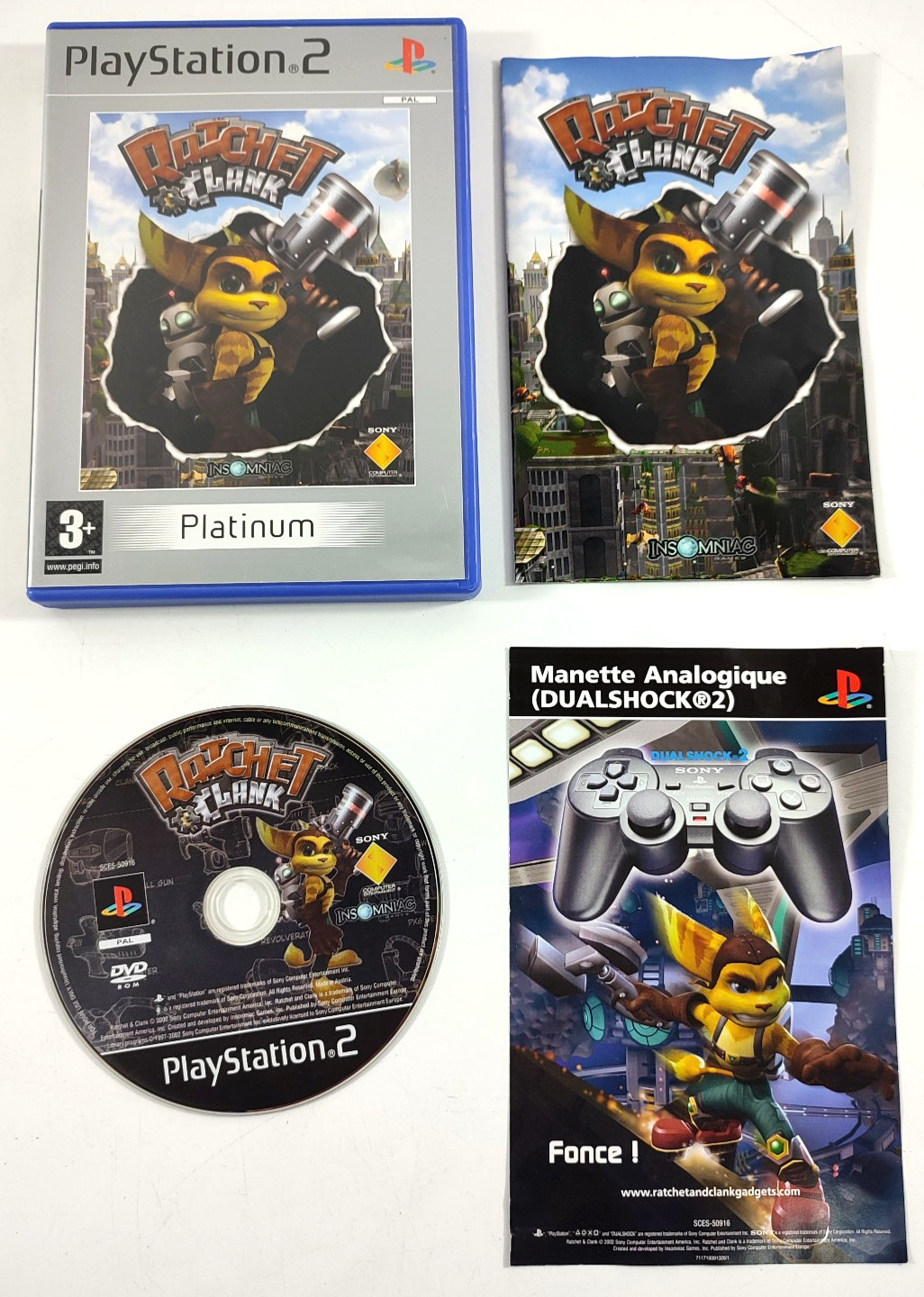 Jeu Playstation 2 PS2 VF  Ratchet & Clank  avec notice  Envoi rapide et suivi