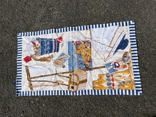 Petite nappe ou torchon Beauvillé – Thème marin, 79 x 45 cm