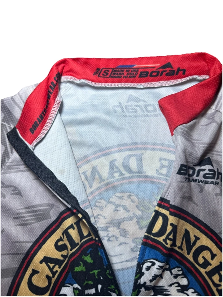 Camiseta deportiva para hombre Pro Borah Team X Castle Danger Brew negra S manga corta cremallera Foto 4 de 4