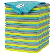 Microfiber Cleaning Cloth - Pack of 24, Multi-Functional Cleaning Towels, Siz...