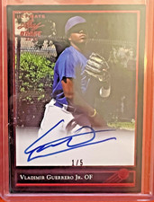 2018 ULTIMATE LEAF DRAFT VLADIMIR GUERRERO JR. 92 GOLD ON CARD RED AUTO 1/5 SSP