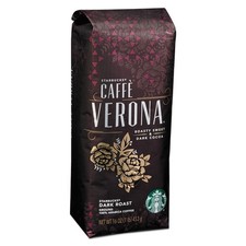 Starbucks 11018131 1 lbs Bag Ground Coffee - Caffe Verona New