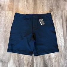 Mizzen  Main Athleisure Casual Golf Chino 5 Pocket Shorts navy Blue Size 34 NWT