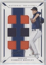 2019 National Treasures Game Gear Material Sixes 6/99 Forrest Whitley 0v9m