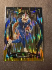 Curtis Samuel 2024 Select Black Yellow Prizm Shock