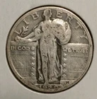 1929-P Standing Liberty Quarter VG .900 Silver