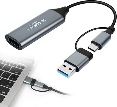 Video Capture Card, 4K USB 3.0 HDMI auf USB C/A Audio Capture Karte 4K 30Hz