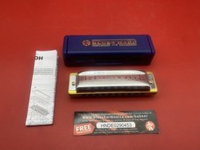 Hohner Blues Harp Harmonica 10 Slot G Key, Made In Germany w/Booklet