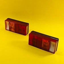 2x Rear Combination Light 6 Function Bulb Lamp for Trailer Caravan 12V Italy