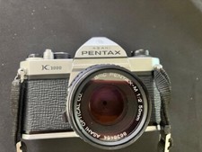 Asahi PENTAX K1000 35mm SLR Film Camera with 50 mm kimron35-135 kimron3.5-4.5