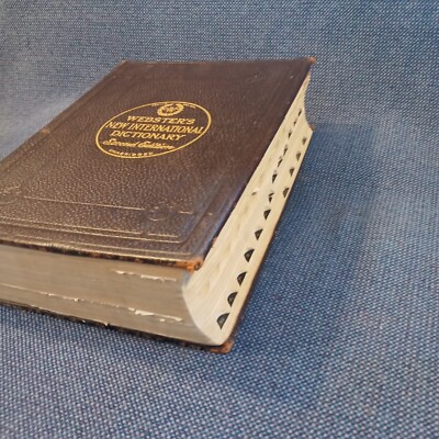 WEBSTER'S NEW INTERNATIONAL DICTIONARY 2ND EDITION UNABRIDGED