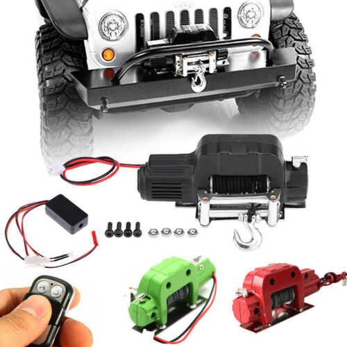 Front Bumper with LED Light Electric Winch and Controller for Traxxas TRX4/Axial Scx10 II kopen vanaf een prijs van 55