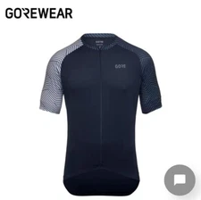 100164 Gore Gor-Tex L Blue/white C5 Cycling Jersey SHI Incl.