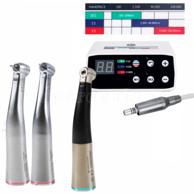 Dental Electric LED Brushless Micro Motor/1:5 1:1 Increasing Fiber Handpiece ty