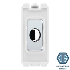 BG Polished Chrome Screwless Custom Grid Plate Switch Components RFPC New Range