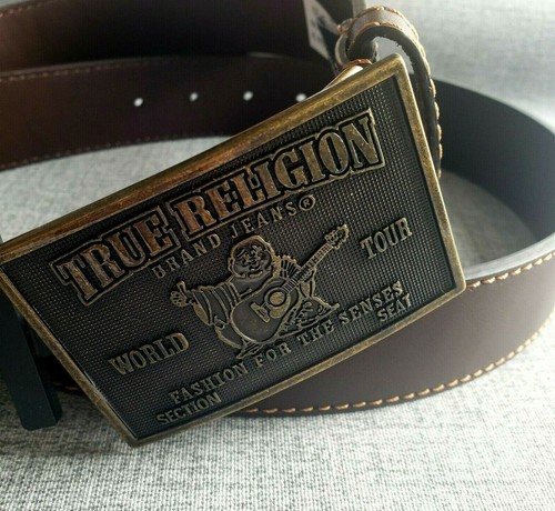 CONCERT TICKET BUCKLE BELT Brown 