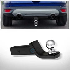 2" Tube Receiver Trailer Tow Hitch Loaded Ball Mount Kit 2" Drop/0.25" Rise C12