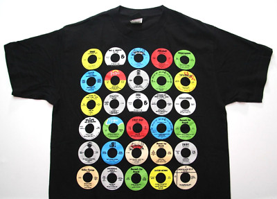 VTG STONES THROW ~45 LIVE~ HIP HOP LABELS TEE M box/doom/dilla/madlib/quasimto